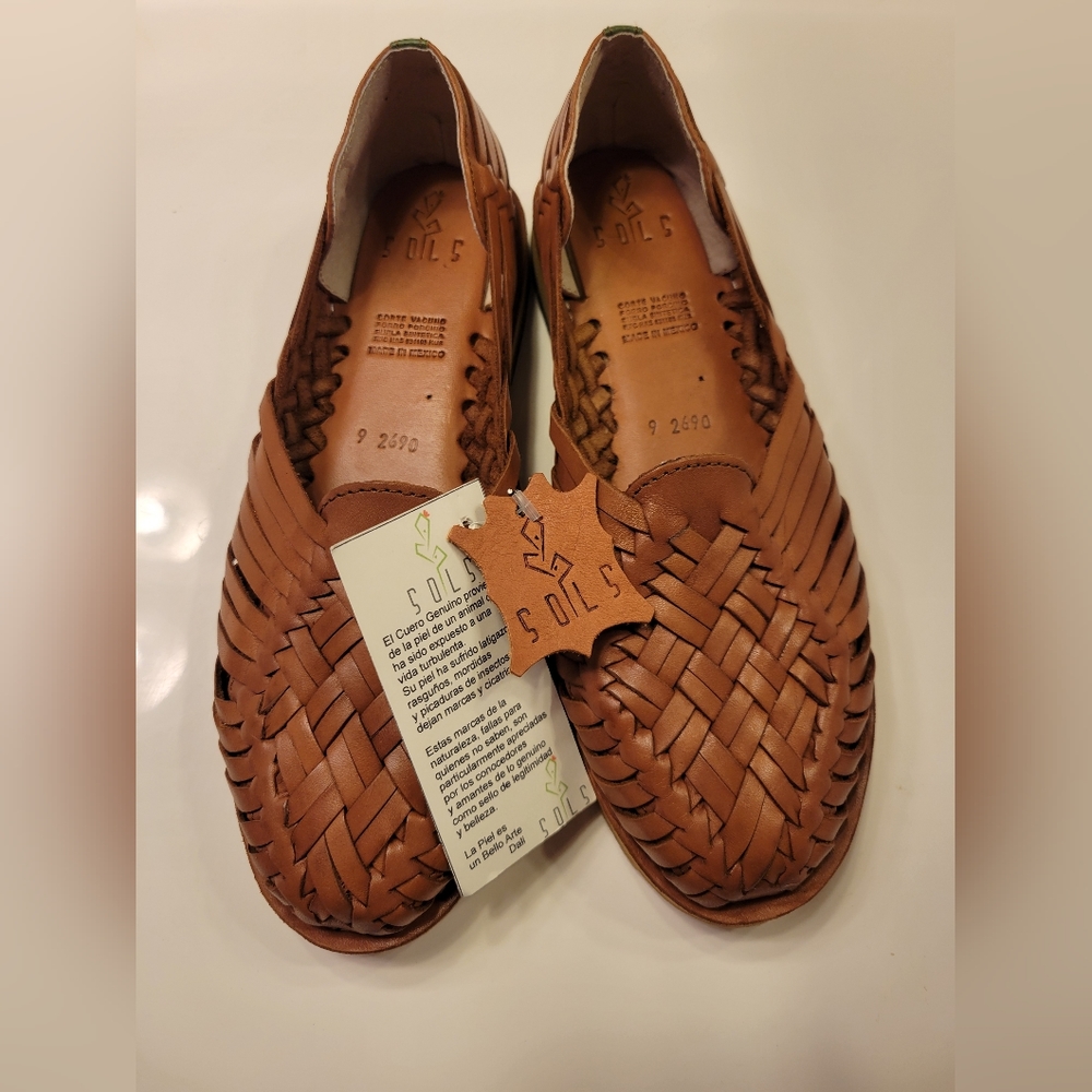 Brand New Cafe Torri Sols Huaraches Shoes, Hector Size 9 Female, Genuine Leather